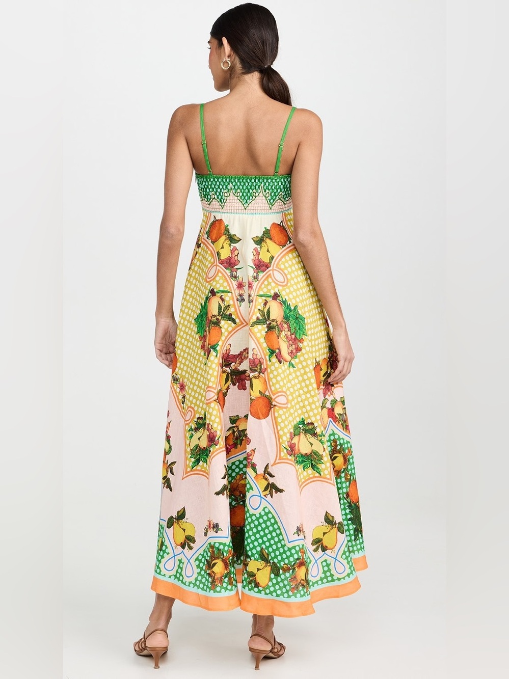 ALEMAIS Lemonis Sundress in Multi Fruit Print, Size US 6 - Picture 4 of 16
